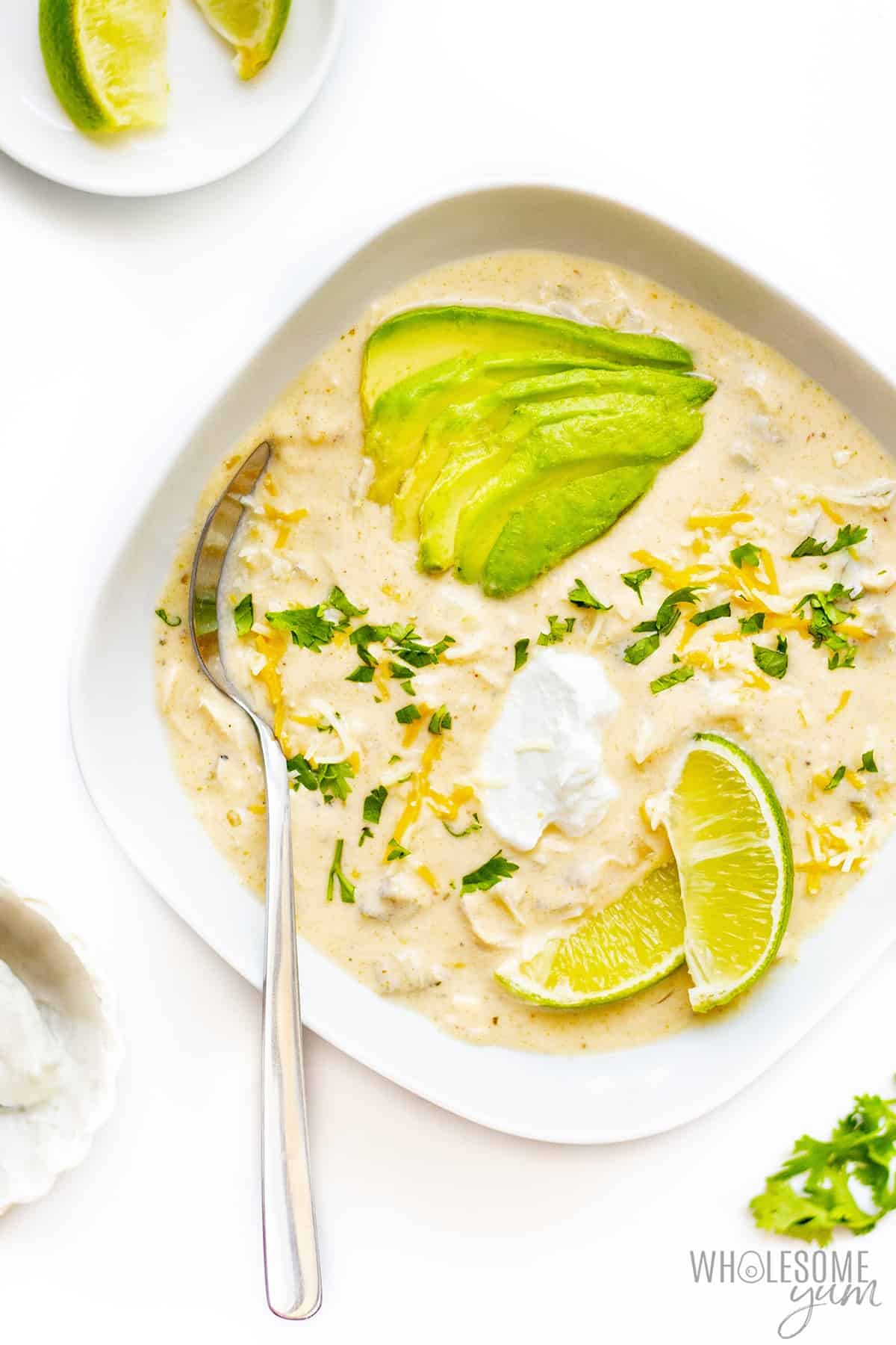 Satisfying and Healthy Keto White Chicken Chili