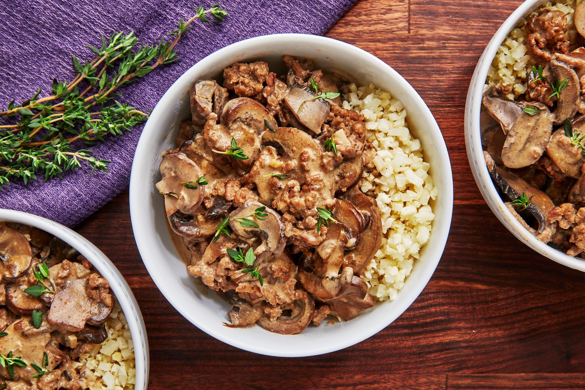 Creamy Low Carb Beef Stroganoff