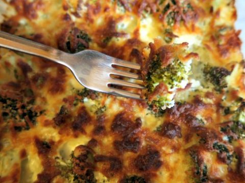 Delicious keto broccoli casserole