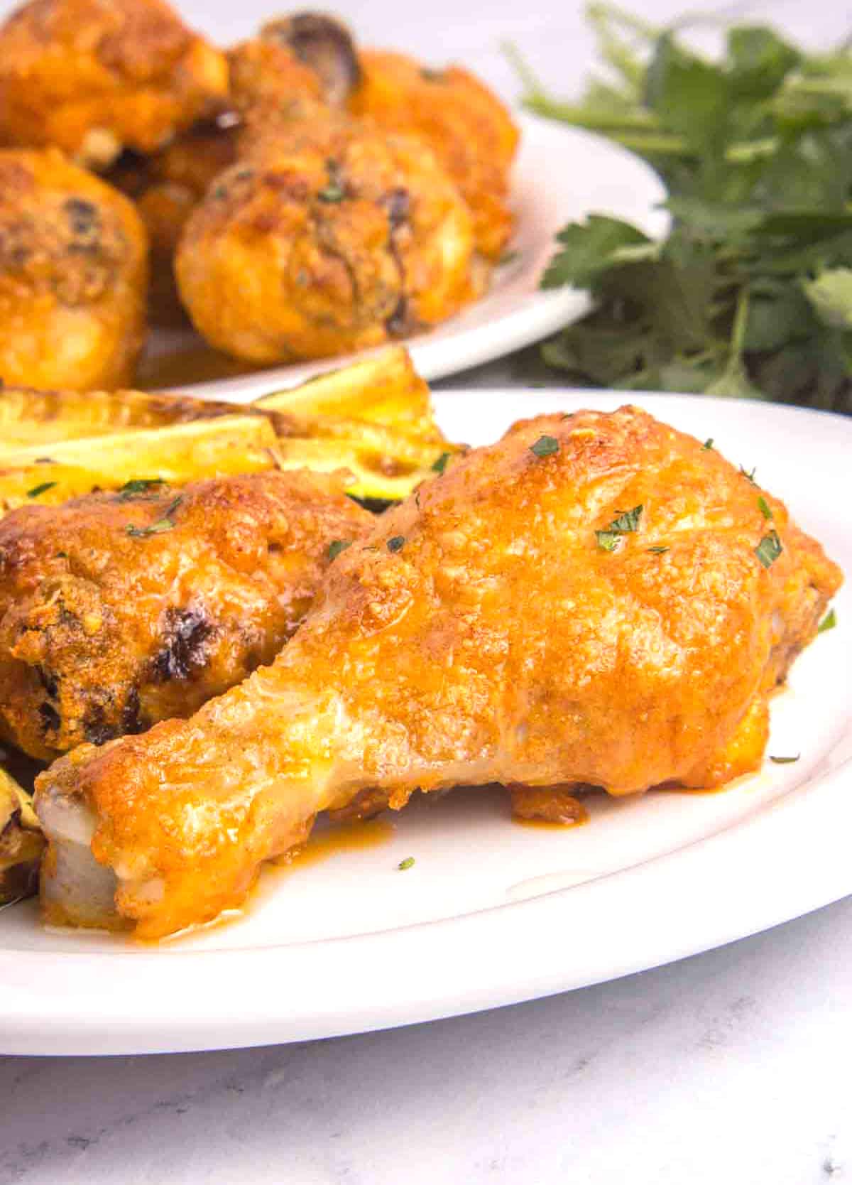 Delicious keto chicken drumsticks