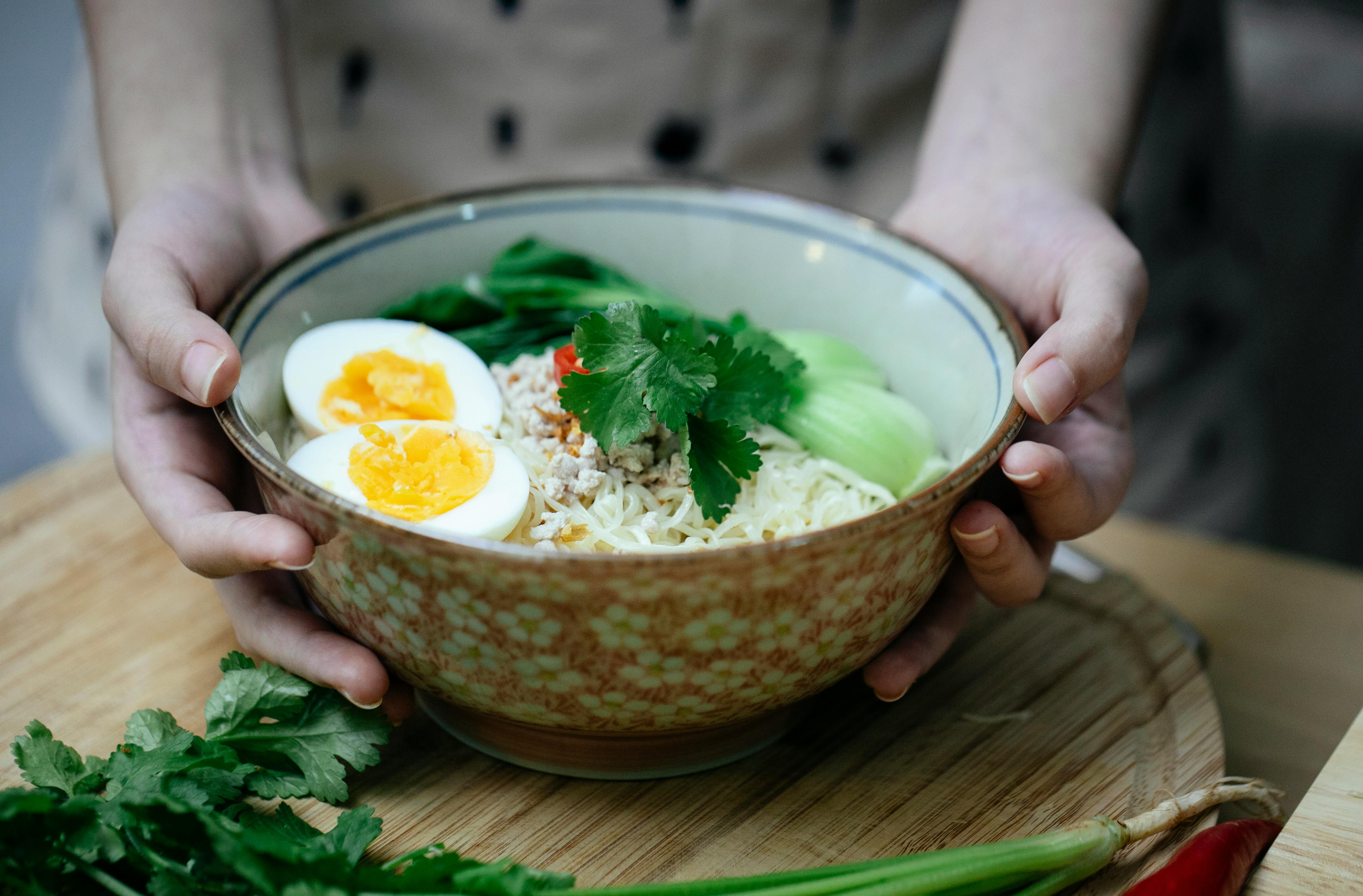 Keto Ramen Noodles Bowl